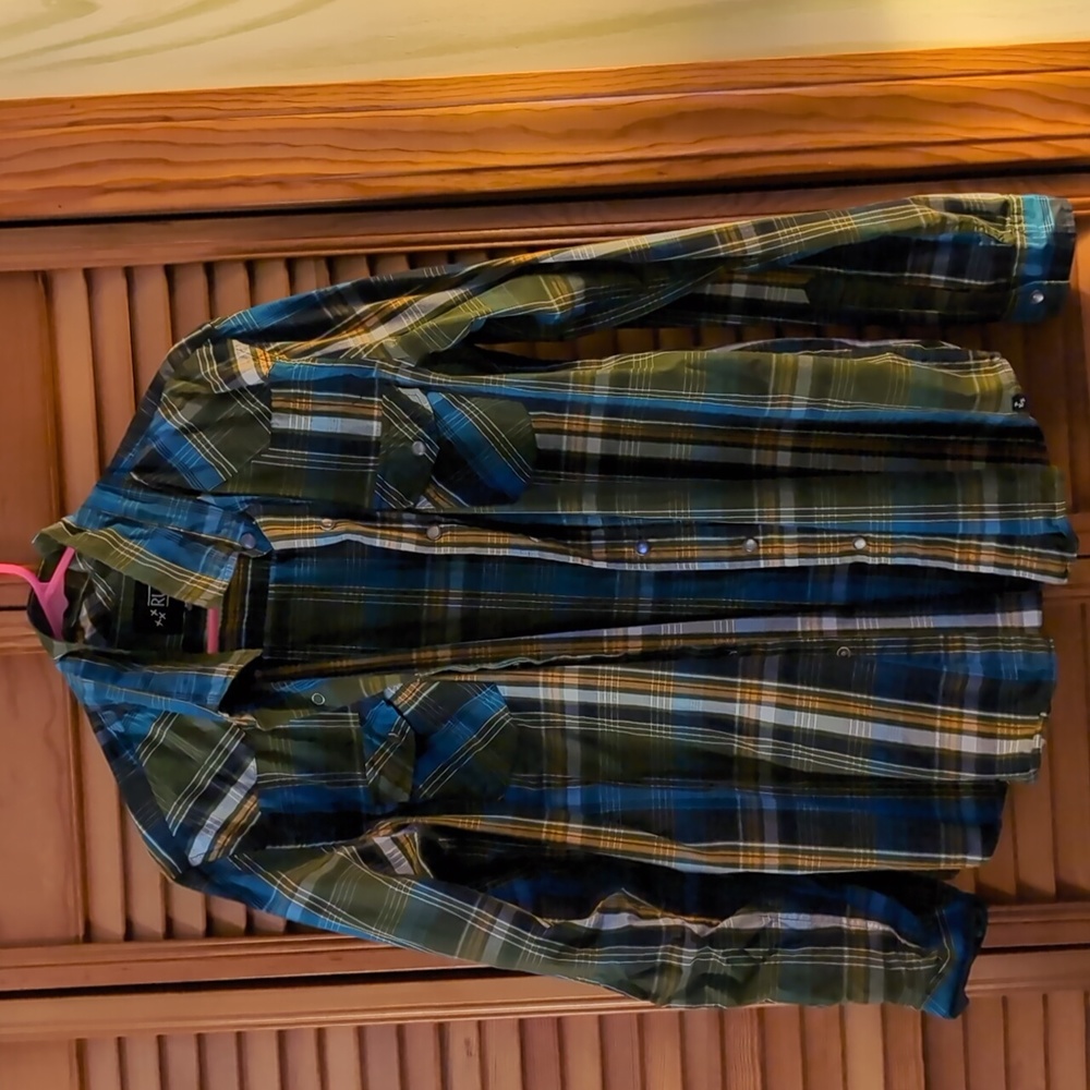 Rude long sleeve button down shirt